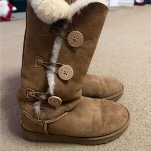 UGG Cream Shearling Lined Boots